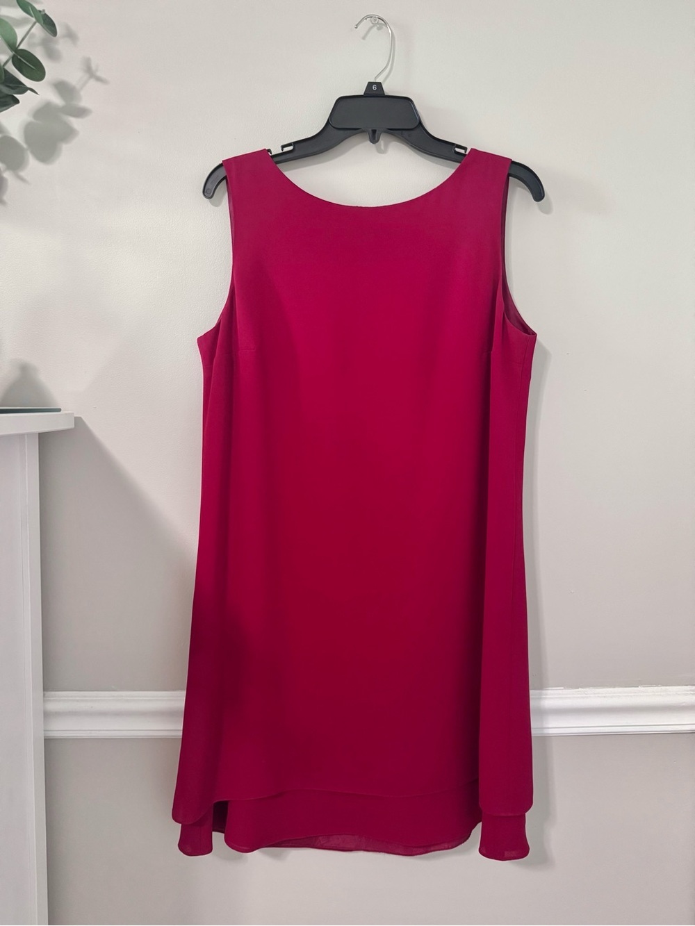 Liz Claiborne Sleeveless High-Low Dress in Red